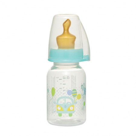 Biberon Family Unisex PP 125 ml cu tetina latex pt ceai, nr 1, nip 35004