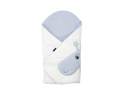 Paturica de infasat multifunctionala cu broderie Girafa Womar Zaffiro AN-BWZF-05GR