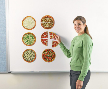 Pizza fractiilor cu magneti