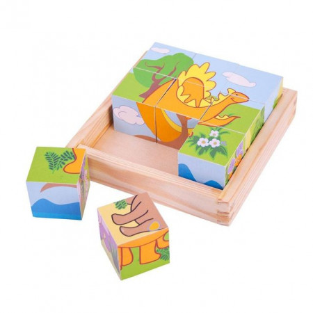 Puzzle cubic - dinozauri