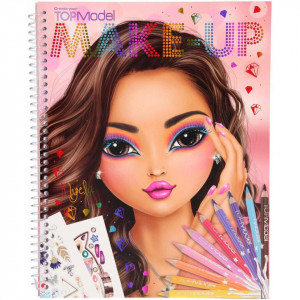 Carte de colorat Create Your Make-Up Top Model Depesche PT10728