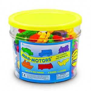 Mini vehicule pentru numarat - set 72 buc
