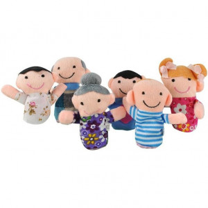 Set 6 marionete pentru degete - Familia Iso Trade MY17428