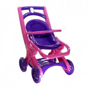 Carucior pentru papusa MyKids 0122/02 Mov-Roz