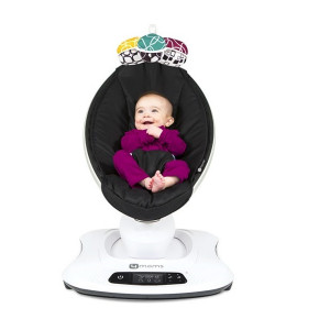 Fotoliu Balansoar Bebelusi 4MOMS MamaRoo 4.0 Classic Negru