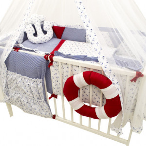 Lenjerie MyKids Ocean 9 Piese 120x60 cm