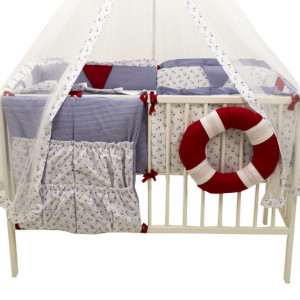 Lenjerie MyKids Ocean 9 Piese 120x60 cm
