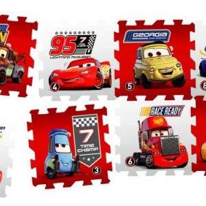 Covor puzzle din spuma Cars 3 Race of a Lifetime 8 piese