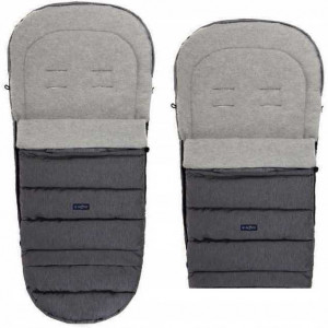Sac de iarna pentru carucior si scaun auto iGrow 2.0 cu lana oaie Premium Melange Womar Zaffiro 3Z-IGW-PM