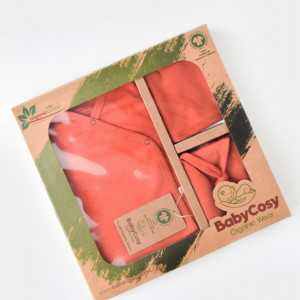 Set de 5 piese pentru nou nascut - 100% bumbac organic - Scortisoara, BabyCosy