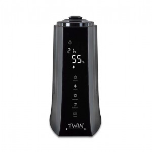 Umidificator cu ionizare si difuzor arome TWIN negru, Airbi BI3221