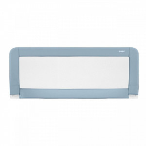 Bariera protectie anticadere pat copii, lungime 100 cm, albastru-gri, Reer Sleep'n Keep 45101