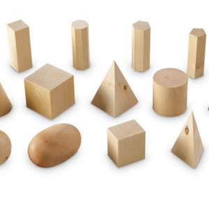 Forme geometrice din lemn (set 19)
