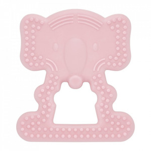 Jucarie dentitie BabyJem Elefant (Culoare: Roz)