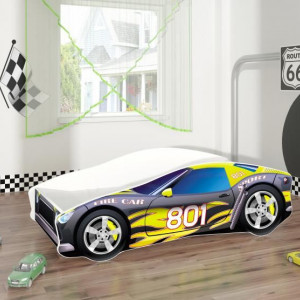 Pat Tineret MyKids Race Car 06 Black-160x80