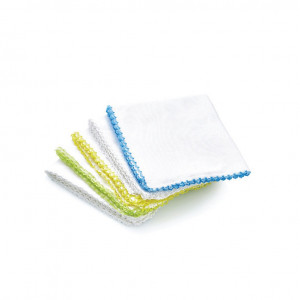 Set 10 batistute din bumbac pentru copii 28x28 cm