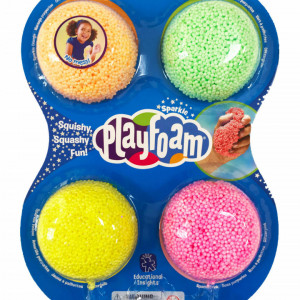 Spuma de modelat cu sclipici Playfoam™ - Set 4 culori