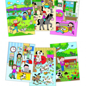 Water Magic: Carte de colorat Animale de companie