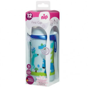 Cana First Cup Boy PP 330 ml, cu clip de prindere, 12+ luni, nip 35049