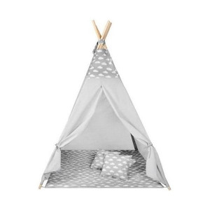 Cort copii XXL Teepee, Cort, Covoras, 3 Perne Iso Trade MY17243