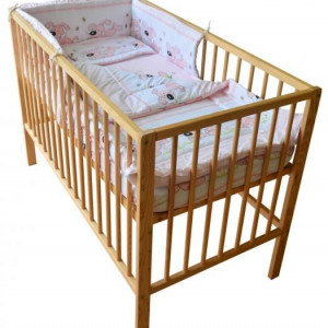 Lenjerie MyKids Catelus Roz 4 Piese 120x60