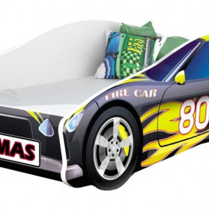 Pat Tineret MyKids Race Car 06 Black-160x80