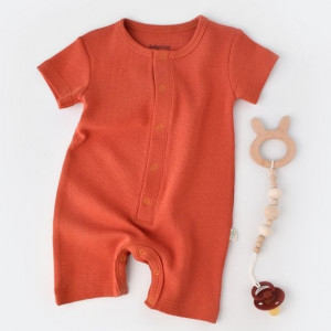 Salopeta cu panataloni scurti - 100% bumbac organic - Scortisoara, Baby Cosy (Marime: 12-18 Luni)