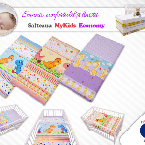 Saltea Fibra Cocos MyKids Economy II Color Diverse Modele 110x65x10 (cm)