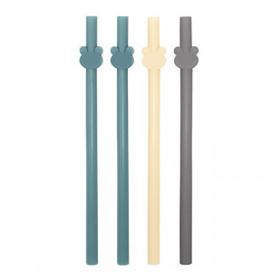Set de 4 paie din silicon reutilizabile BabyJem (Culoare: Turcoaz)