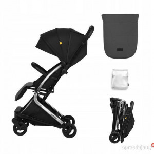 Carucior sport pliabil Skiddou Mikkeli Onyx, ultracompact pentru calatorii, Negru