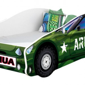 Pat Tineret MyKids Race Car 07 Army-160x80