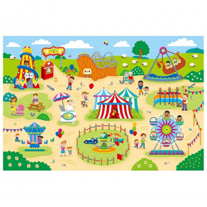 Puzzle Podea: Parcul de distractii (30 piese)
