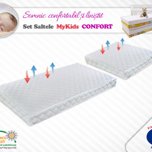 Set saltele MyKids Cocos Confort II 120x70x8 (cm) + 50x70x8 (cm)
