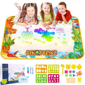 Covorasul Magic Drool Dino- 100x70cm - Jucarie educativa de colorat cu apa