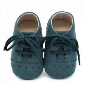 Pantofiori eleganti bebelusi (Marime: 6-12 Luni, Culoare: Turcoaz)