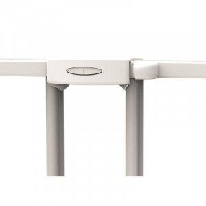 Poarta de siguranta extensibila Noma, 62–102 cm, metal alb, N93361