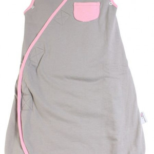 Sac de dormit multifunctional Grey Pink Elephant Travel 6-18 luni 2.5 Tog