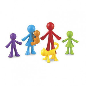 Set pentru sortat si numarat - Familia mea (72 piese)