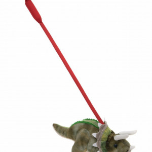 Triceratops din plus cu lesa
