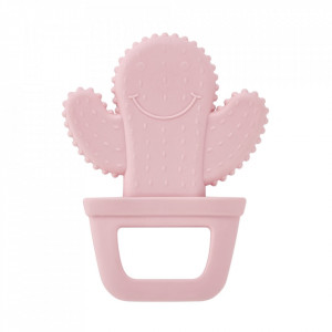 Jucarie dentitie BabyJem Cactus (Culoare: Roz)