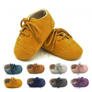 Pantofiori eleganti bebelusi (Marime: 6-12 Luni, Culoare: Mustar)