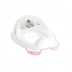 Reductor wc copii antialunecare Tega W&F Unicorn White Pink