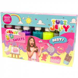 Set Tubi Jelly cu 6 culori - Dulciuri Tuban TU3323