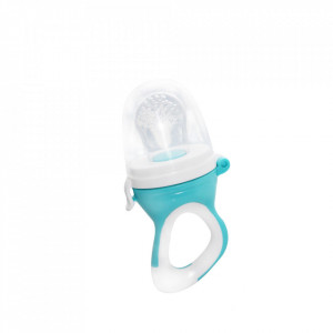 Dispozitiv de hranire din silicon Fruits and Vegetables (Culoare: Bleu)