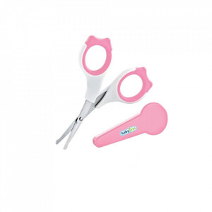 Forfecuta BabyJem pentru bebelusi cu suport protectie (Culoare: Roz)