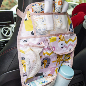 Organizator BabyJem pentru scaun auto Jungle (Culoare: Roz)