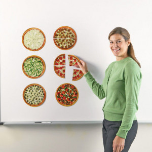 Pizza fractiilor cu magneti