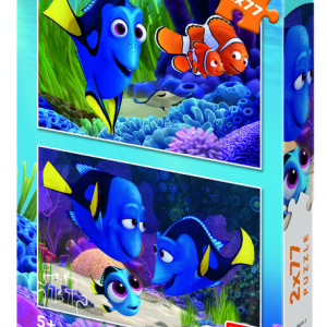 Puzzle 2 in 1 - Gasirea lui Dory (2 x 77 piese)