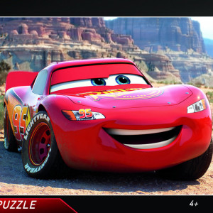 Puzzle cu rama - Fulger McQueen