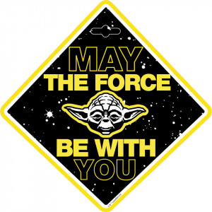 Semn de avertizare Baby on Board Star Wars Yoda Seven SV9623